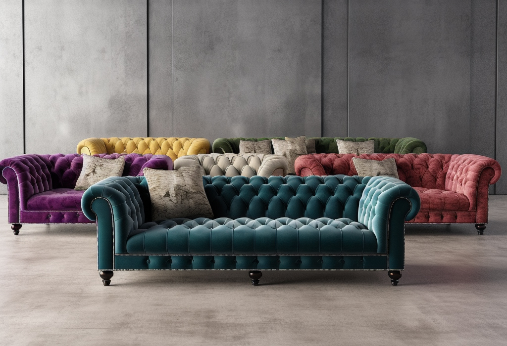 Chesterfield Sofas Bed is a Color Fabrics and Velvets