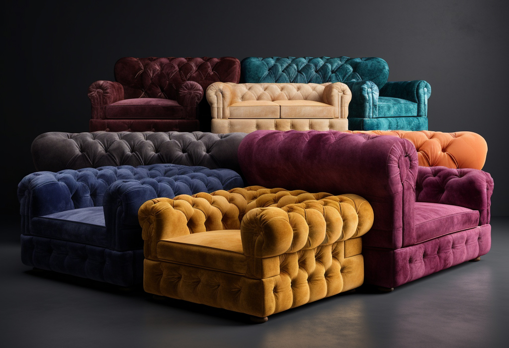 Chesterfield Sofas sectionals beds in a variety of colors and fabrics