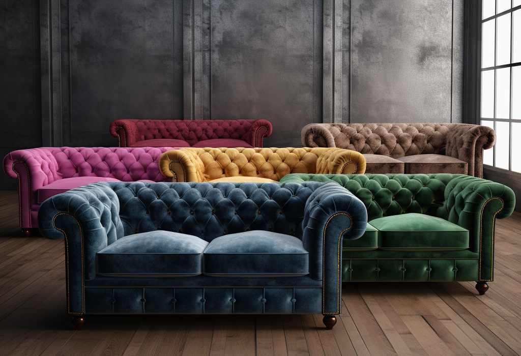 Chesterfield Sofa Beds sleeper sectional sofas in Fabrics and Velvets